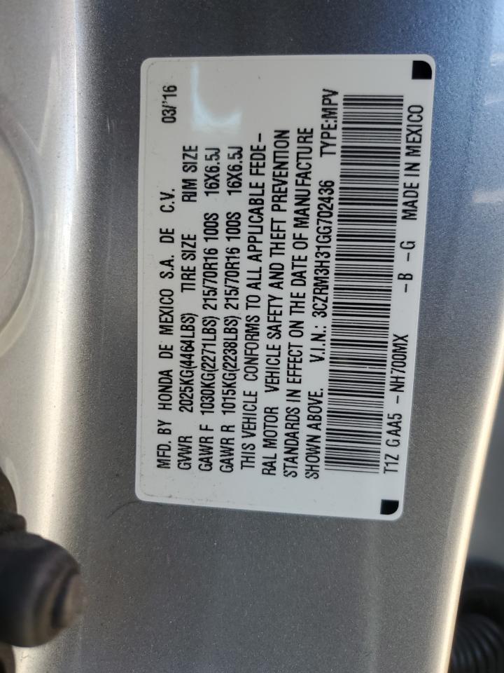 3CZRM3H31GG702436 2016 Honda Cr-V Lx