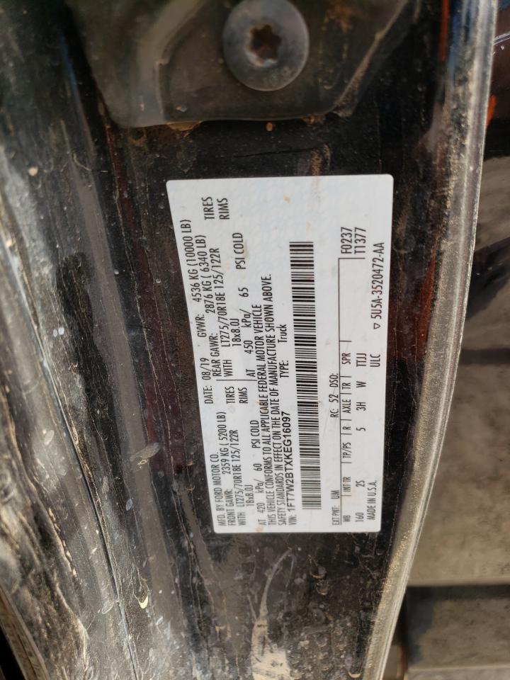 1FT7W2BTXKEG16097 2019 Ford F250 Super Duty