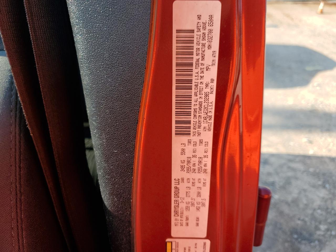 1C4BJWEG9CL232985 2012 Jeep Wrangler Unlimited Sahara