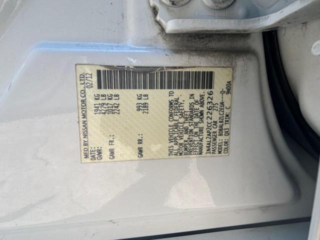 2012 Nissan Altima Base VIN: 1N4AL2AP2CC226326 Lot: 56554064