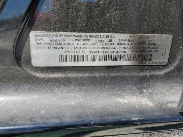 2009 Volkswagen Jetta Se VIN: 3VWRM71K69M142686 Lot: 56894394