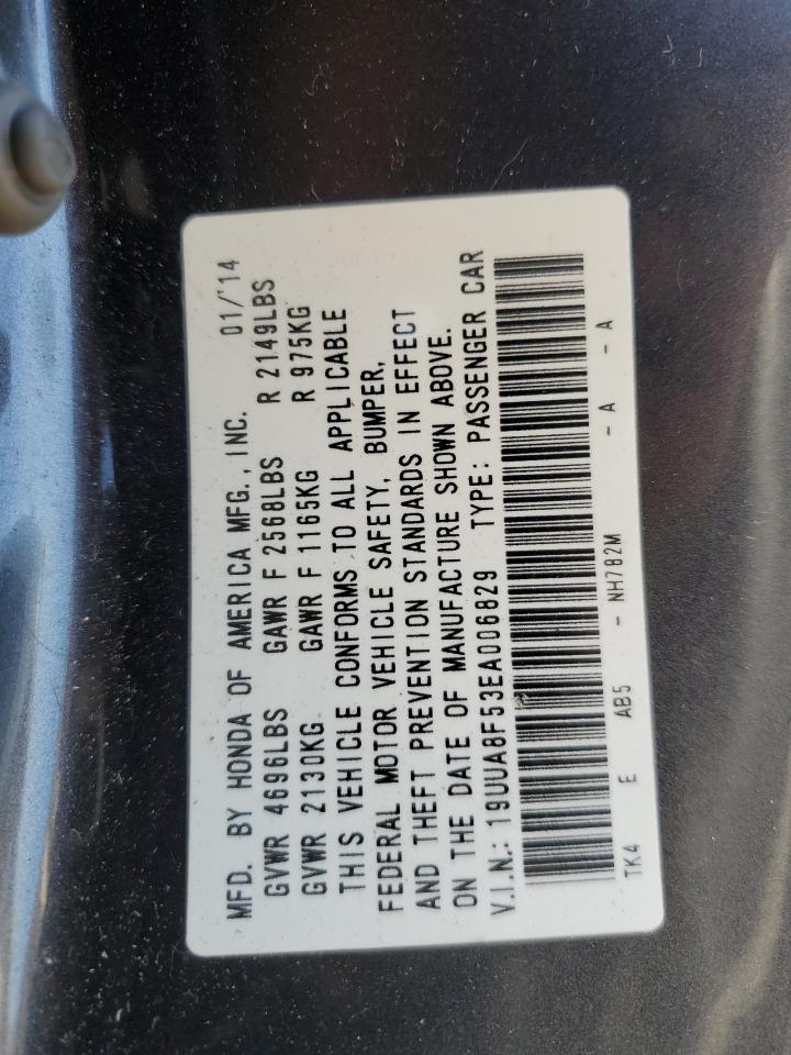 19UUA8F53EA006829 2014 Acura Tl Tech