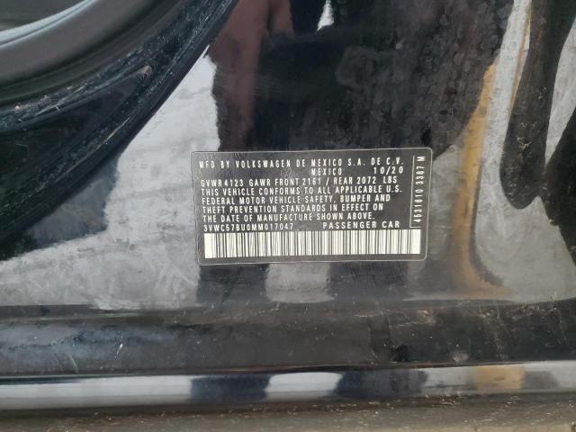 2021 Volkswagen Jetta S VIN: 3VWC57BU0MM017047 Lot: 54847844