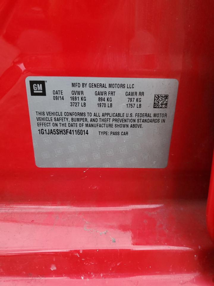 1G1JA5SH3F4116014 2015 Chevrolet Sonic Ls