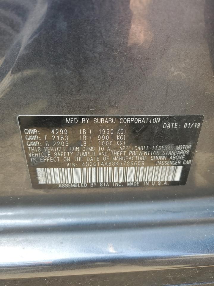 4S3GTAA63K3726659 2019 Subaru Impreza