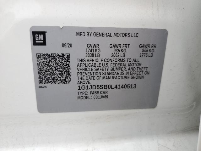 1G1JD5SB0L4140513 Chevrolet Sonic LT 12