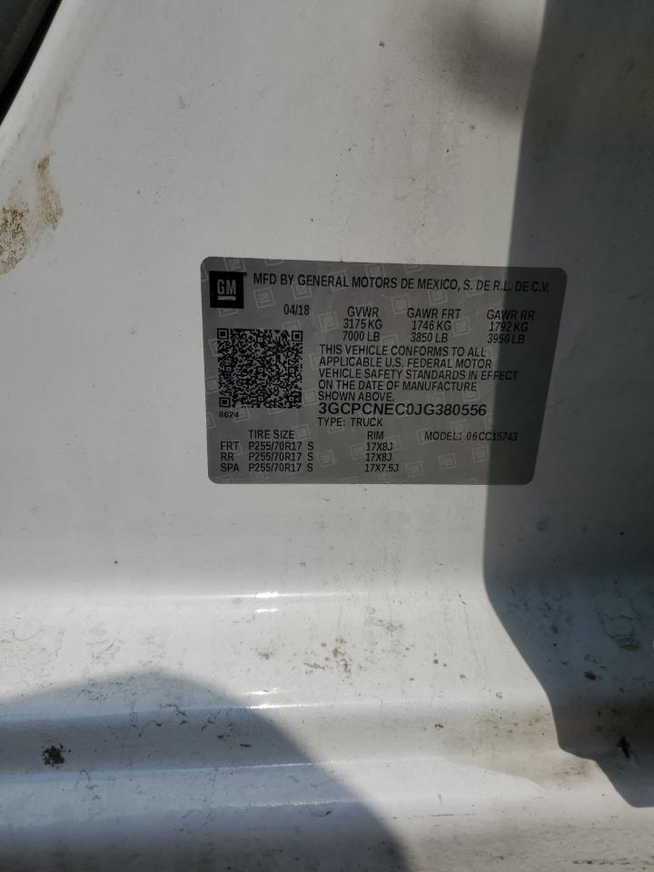 3GCPCNEC0JG380556 2018 Chevrolet Silverado C1500