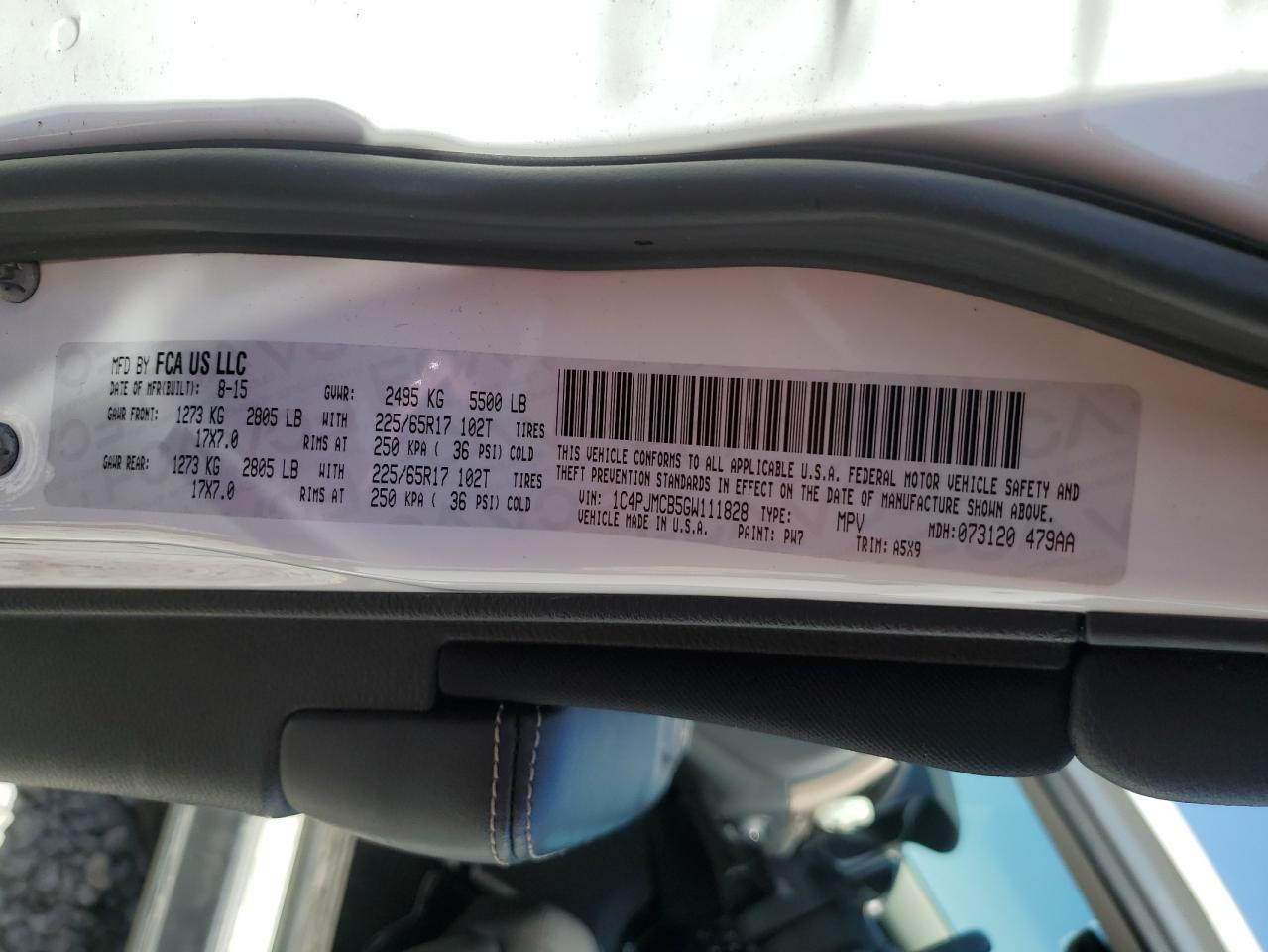 1C4PJMCB5GW111828 2016 Jeep Cherokee Latitude