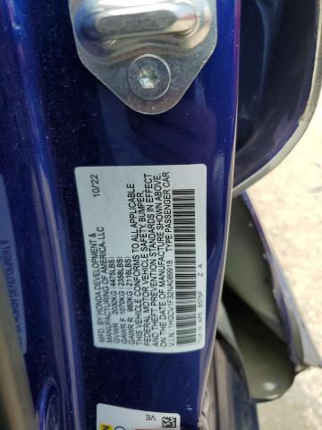 2022 Honda Accord Sport VIN: 1HGCV1F32NA089918 Lot: 61955064