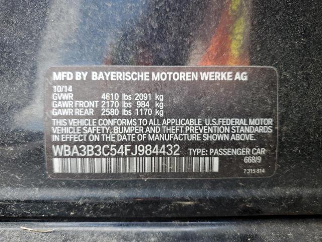 2015 BMW 328 Xi VIN: WBA3B3C54FJ984432 Lot: 53495304