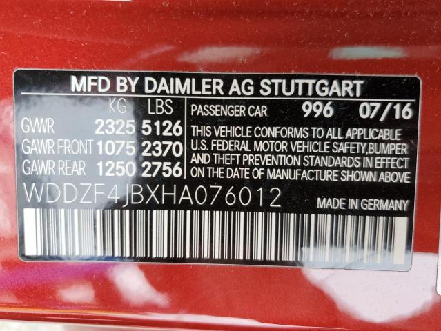 VIN WDDZF4JBXHA076012 2017 Mercedes-Benz E-Class, 300 no.13