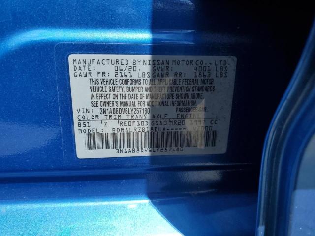 2020 Nissan Sentra Sr VIN: 3N1AB8DV6LY257180 Lot: 57174174