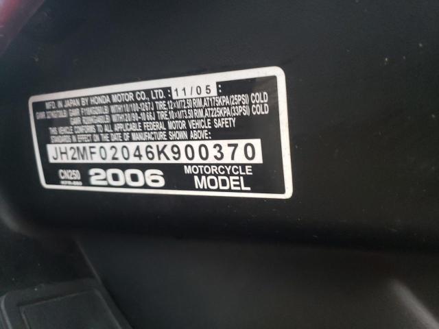 2006 HONDA CN250 JH2MF02046K900370
