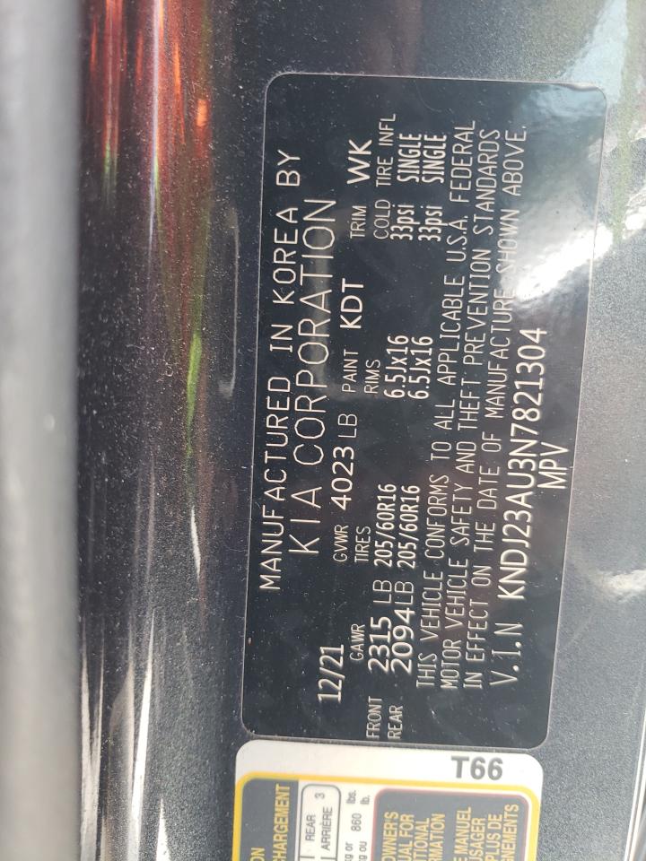 KNDJ23AU3N7821304 2022 Kia Soul Lx