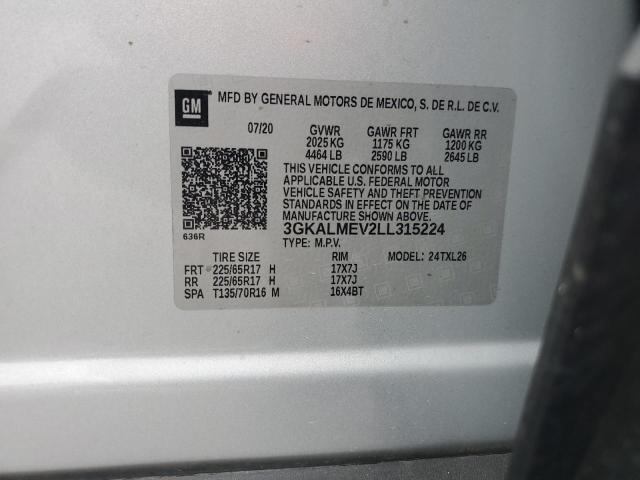 2020 GMC Terrain Sle VIN: 3GKALMEV2LL315224 Lot: 54167254