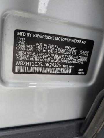 2018 BMW X1 xDrive28I VIN: WBXHT3C33J5K24386 Lot: 55708674
