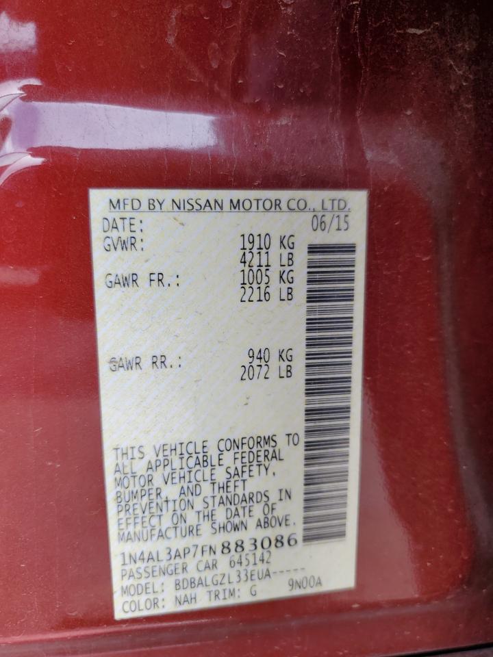 1N4AL3AP7FN883086 2015 Nissan Altima 2.5