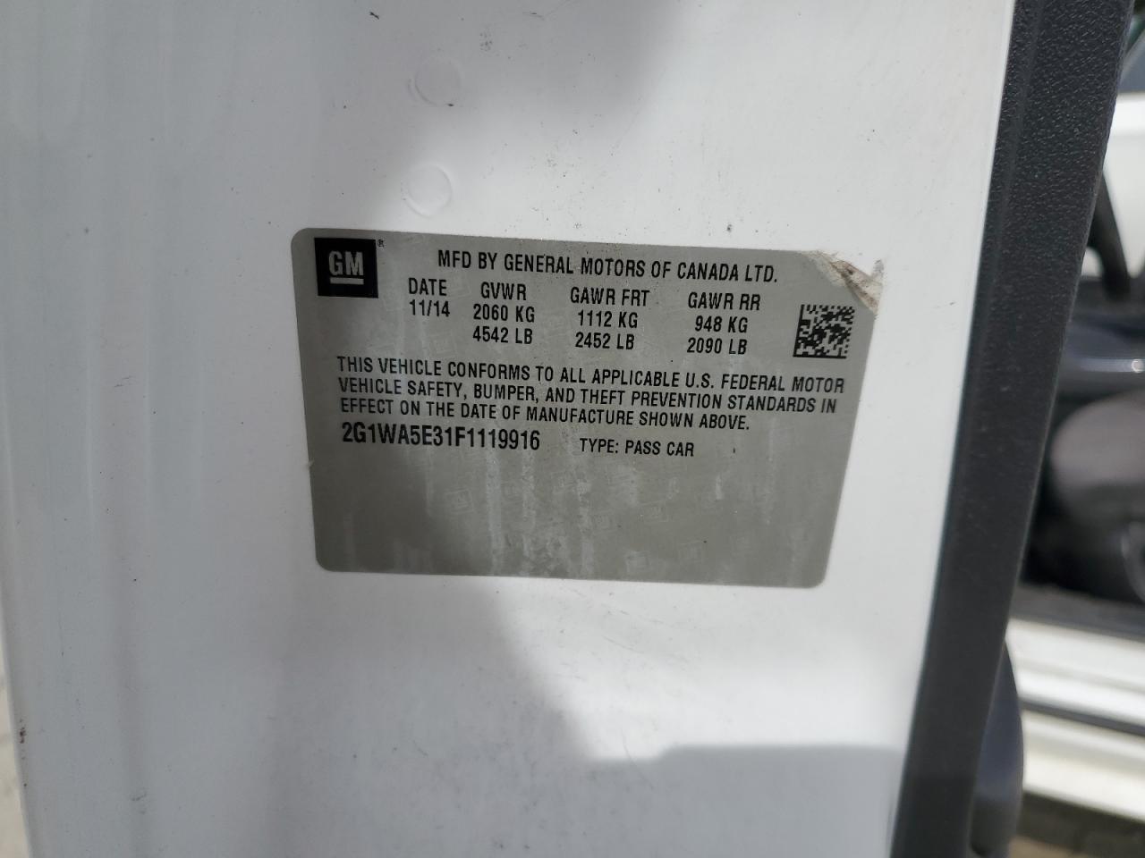 2G1WA5E31F1119916 2015 Chevrolet Impala Limited Ls