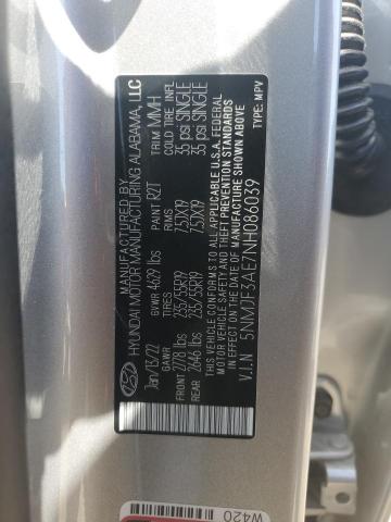 2022 HYUNDAI TUCSON SEL - 5NMJF3AE7NH086039