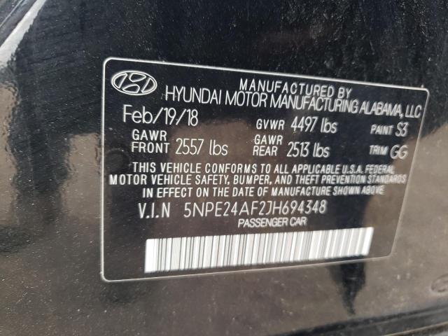 2018 Hyundai Sonata Se VIN: 5NPE24AF2JH694348 Lot: 53522464