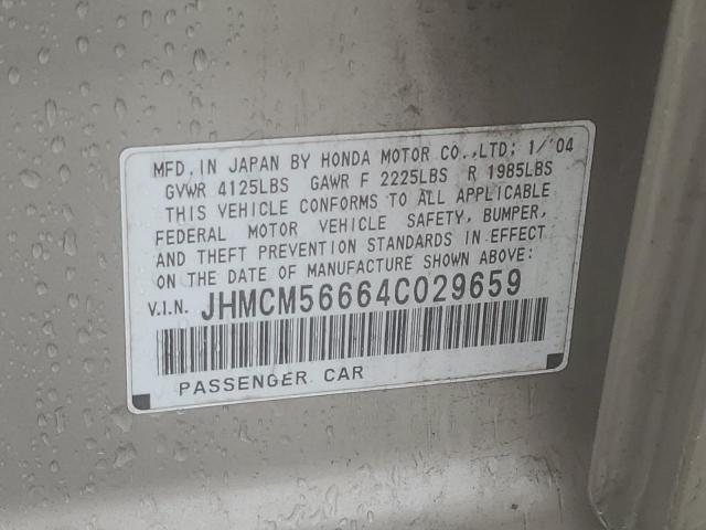 2004 Honda Accord Ex VIN: JHMCM56664C029659 Lot: 52797624