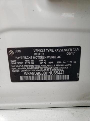 2017 BMW 330 Xi VIN: WBA8D9G38HNU65441 Lot: 55178804