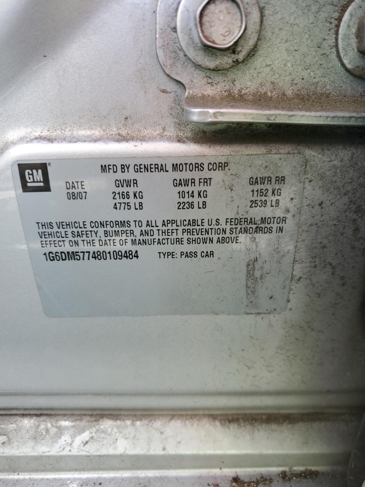 1G6DM577480109484 2008 Cadillac Cts