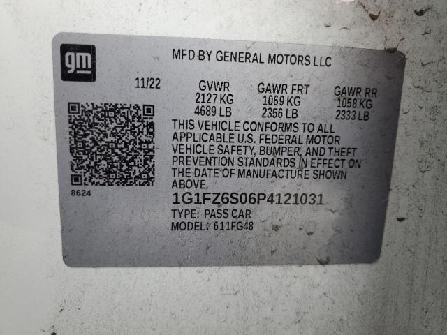 2023 Chevrolet Bolt Euv Premier VIN: 1G1FZ6S06P4121031 Lot: 55728644