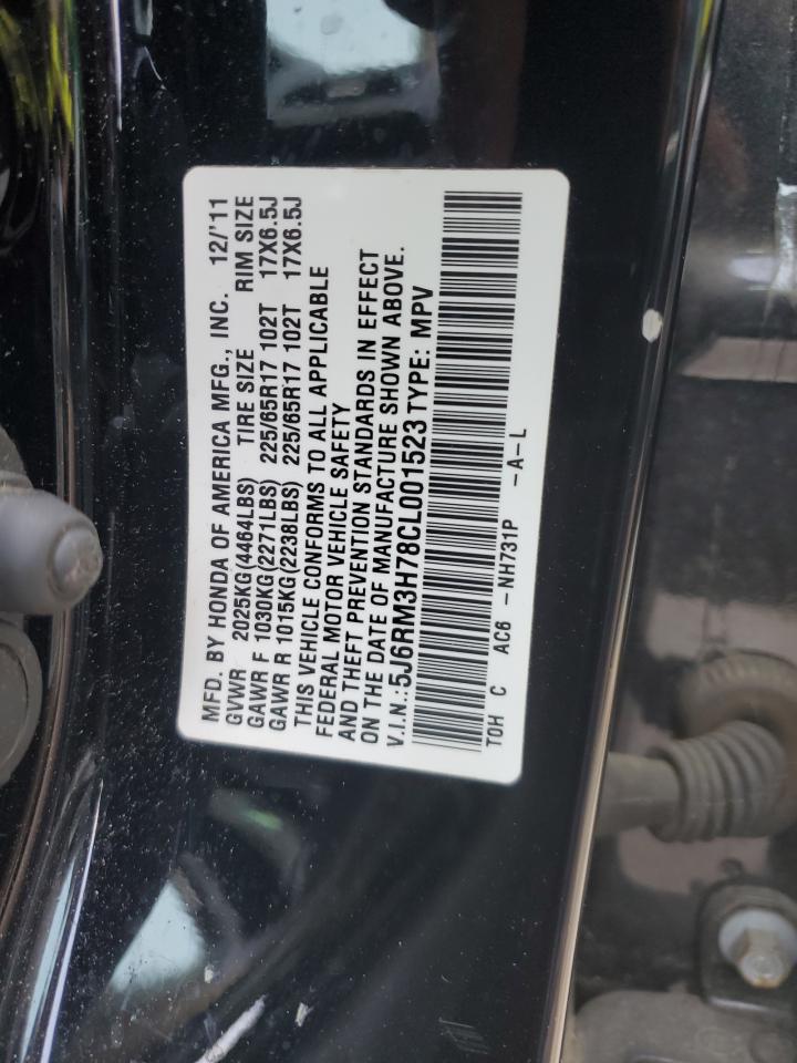 5J6RM3H78CL001523 2012 Honda Cr-V Exl