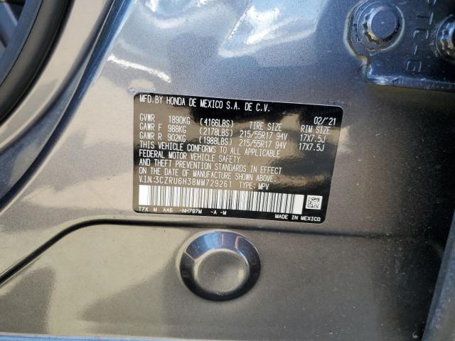 2021 Honda Hr-V Lx VIN: 3CZRU6H38MM729261 Lot: 56087824