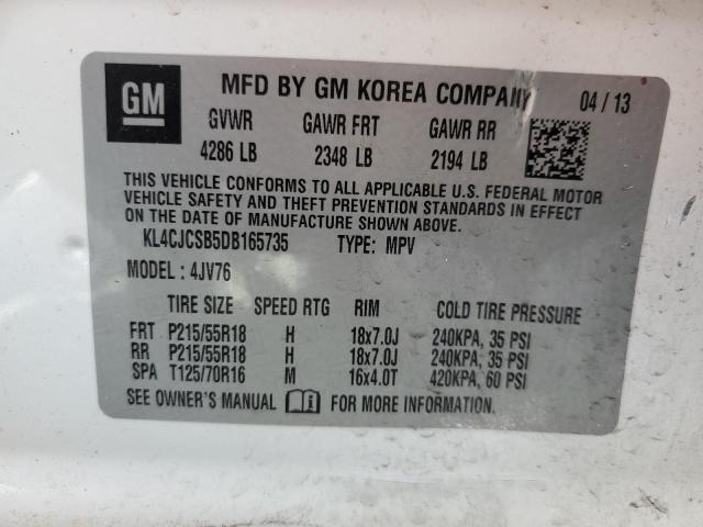 VIN KL4CJCSB5DB165735 2013 Buick Encore no.13