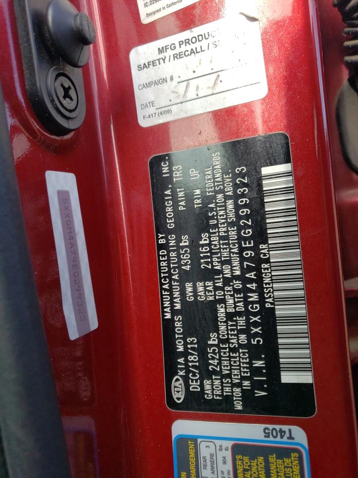 5XXGM4A79EG299323 2014 Kia Optima Lx