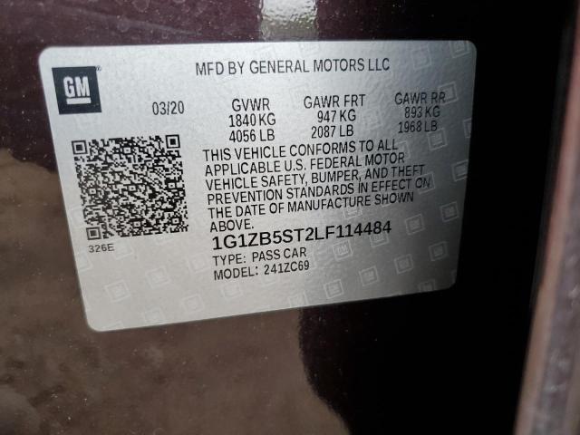 2020 CHEVROLET MALIBU LS - 1G1ZB5ST2LF114484