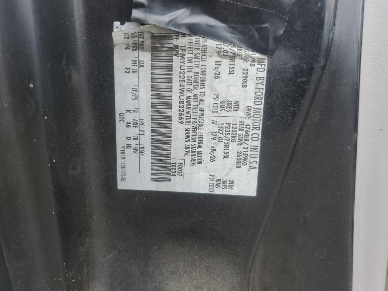 1FMYU22E4WUB32669 1998 Ford Explorer