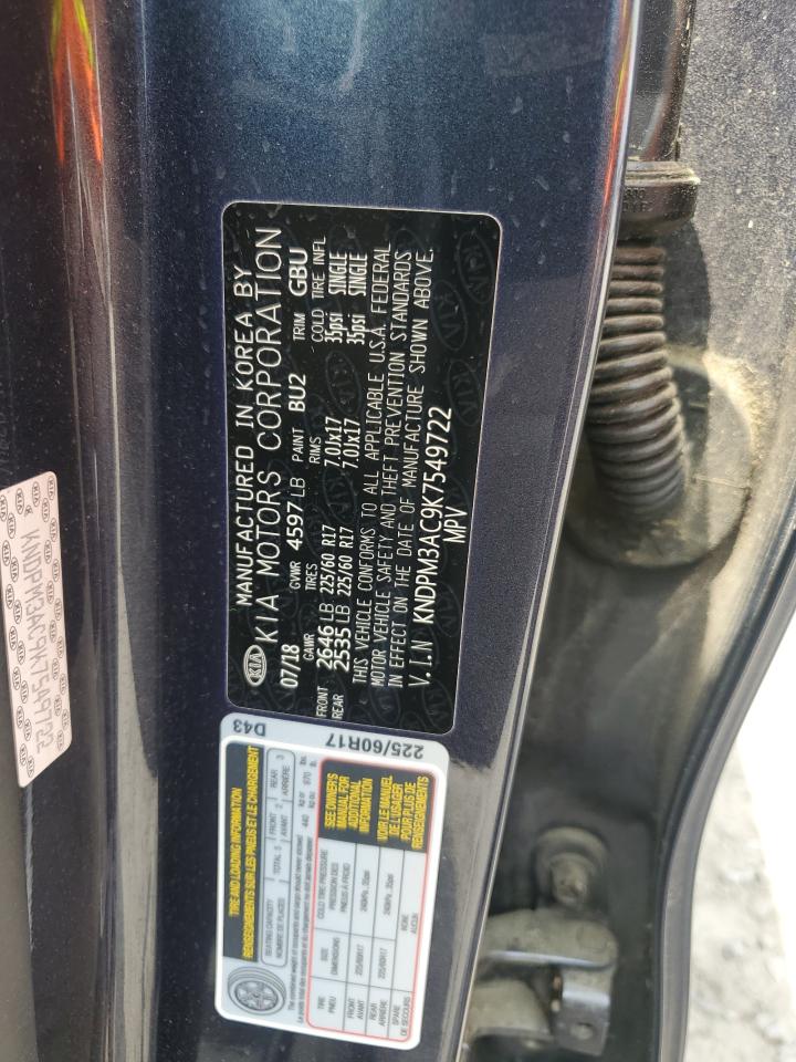 KNDPM3AC9K7549722 2019 Kia Sportage Lx