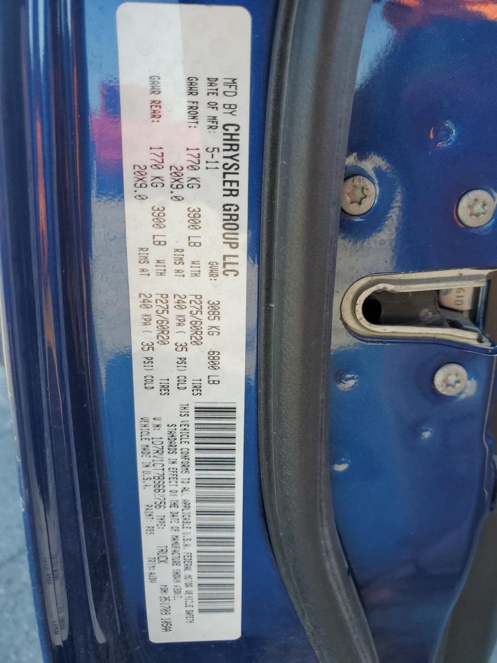 1D7RV1CT7BS662756 2011 Dodge Ram 1500