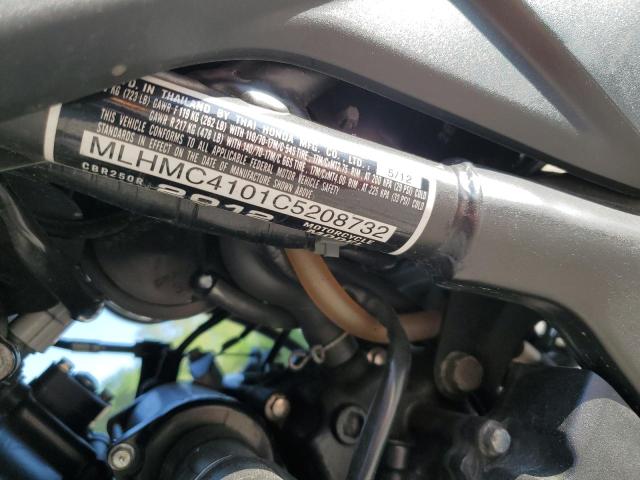 2012 HONDA CBR250 R MLHMC4101C5208732