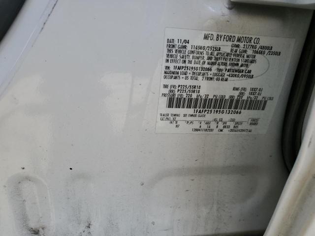 2005 Ford Five Hundred Limited VIN: 1FAFP25195G132066 Lot: 54897974