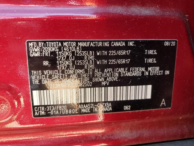 2020 Toyota Rav4 Le VIN: 2T3H1RFV2LC082502 Lot: 54698584