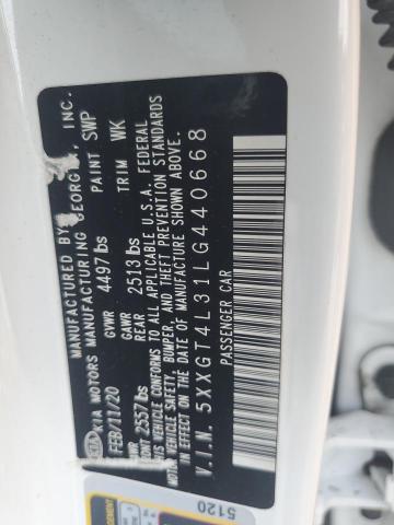 2020 Kia Optima Lx VIN: 5XXGT4L31LG440668 Lot: 53946624