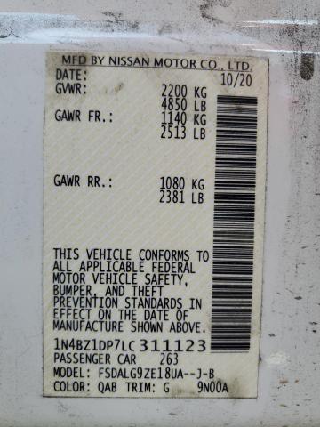 2020 Nissan Leaf Sl Plus VIN: 1N4BZ1DP7LC311123 Lot: 55507744