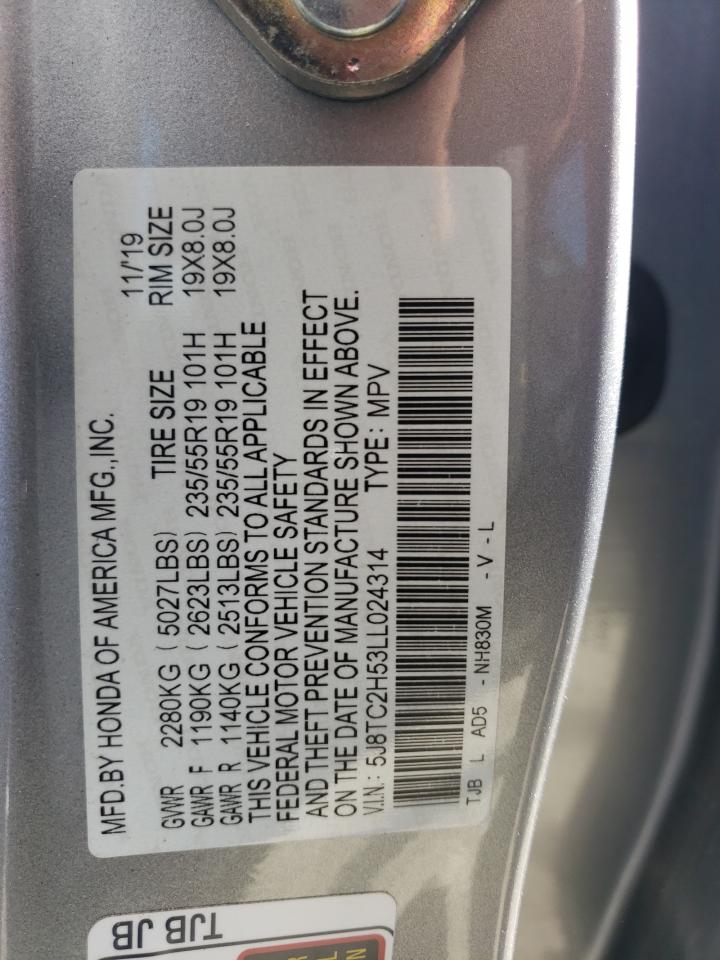 5J8TC2H53LL024314 2020 Acura Rdx Technology