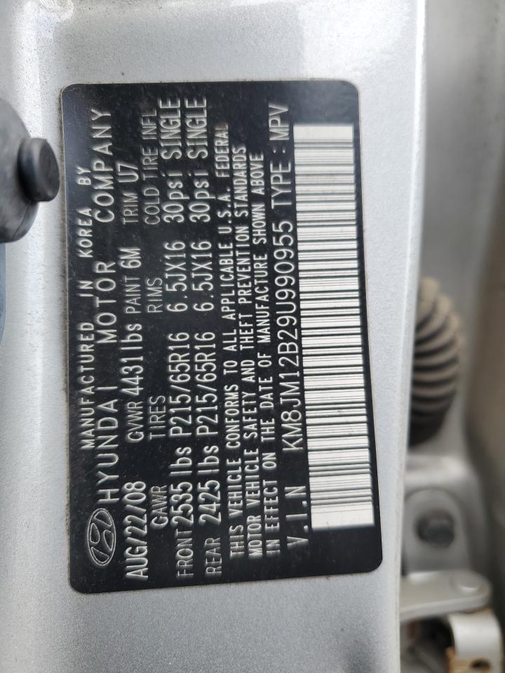 KM8JM12B29U990955 2009 Hyundai Tucson Gls