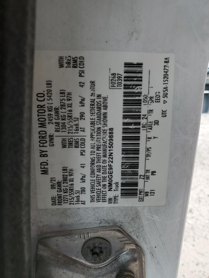 NM0GE9F22N1509888 2022 Ford Transit Connect Xlt