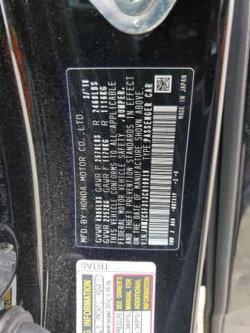 2018 Honda Clarity Touring VIN: JHMZC5F31JC010919 Lot: 55216964