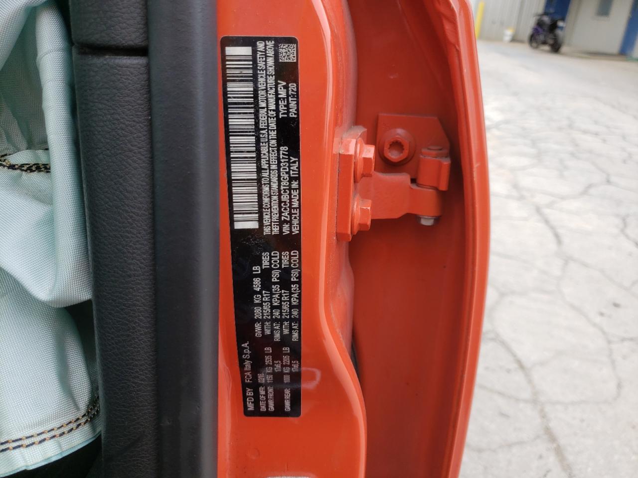 ZACCJBCT8GPD31778 2016 Jeep Renegade Trailhawk