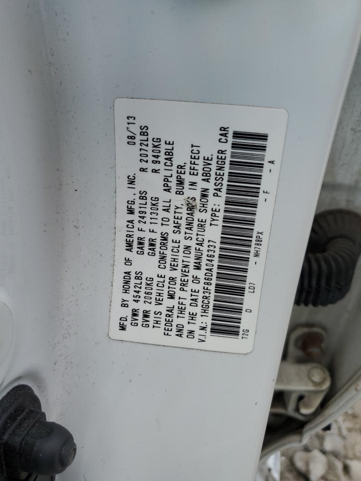 1HGCR3F86DA046337 2013 Honda Accord Exl