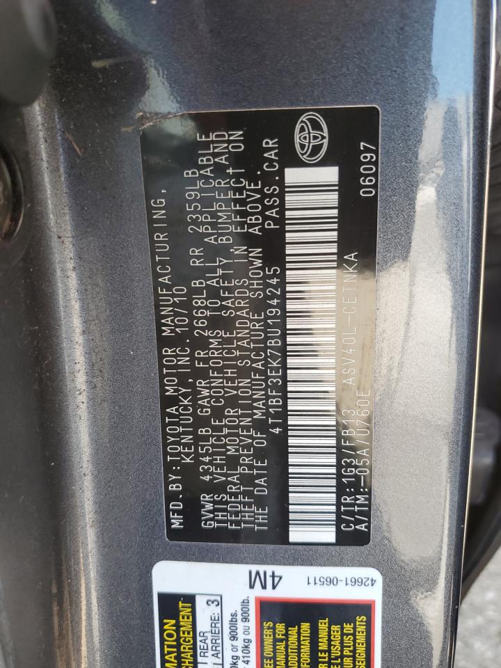 4T1BF3EK7BU194245 2011 Toyota Camry Base