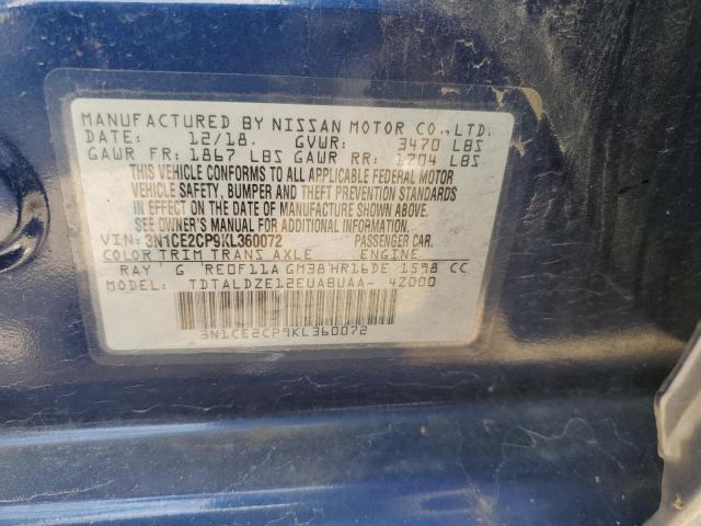 2019 NISSAN VERSA - 3N1CE2CP9KL360072