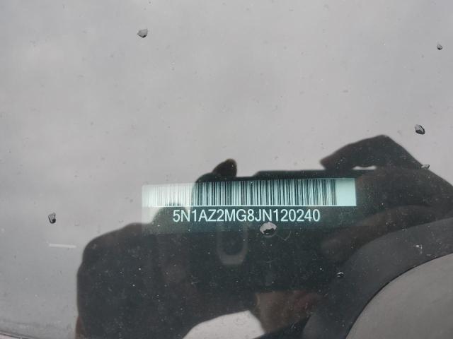 2018 Nissan Murano S VIN: 5N1AZ2MG8JN120240 Lot: 52940034